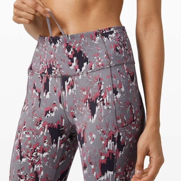 Lululemon Fast and Free High-Rise Tight 28 Floral Flux Multi - Picture 4 of 5